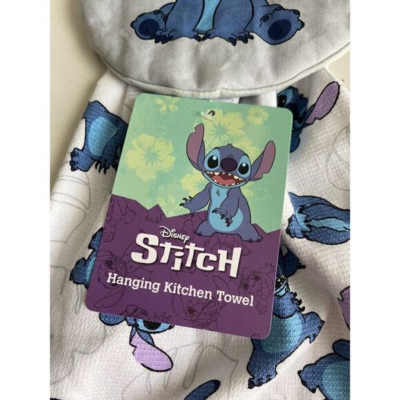 Disney Lilo Stitch Kitchen Hanging Towel Ohana Means Family NEW - Picture 3 of 11